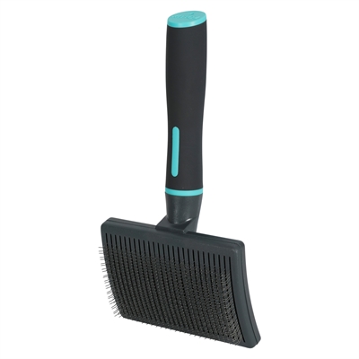 Zolux Anah brosse carde rétractable noir / bleu