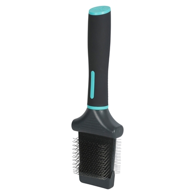 Zolux Anah brosse carde double face flexible noir / bleu