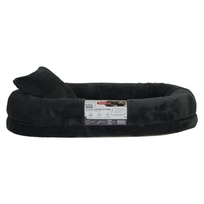 Zolux Expert panier pour chien Gaia avec coussin ovale gris