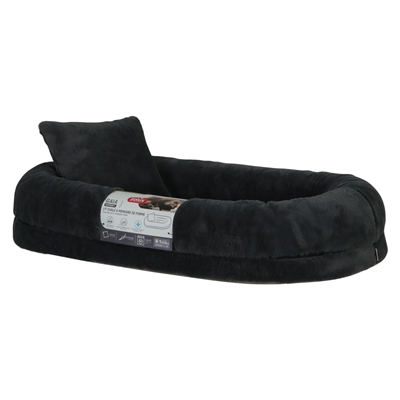 Zolux Expert panier pour chien Gaia avec coussin ovale gris