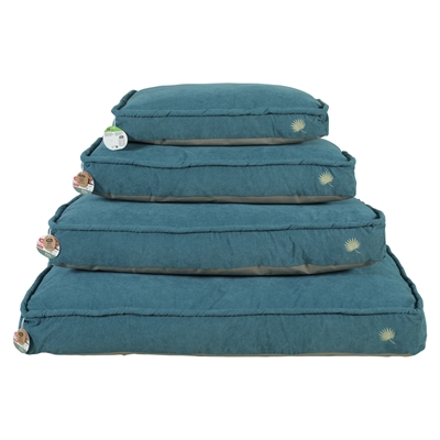 Zolux Coussin pour chien Toscane rectangulaire rembourrage recyclé bleu