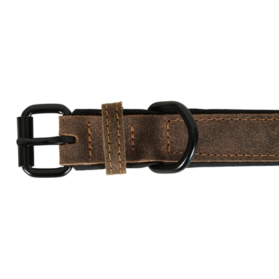 Zolux Expert collier pour chien Premium cuir / néoprène marron