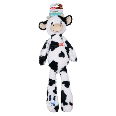 Zolux Furry Farm vache Isache peluche avec corde blanc / noir