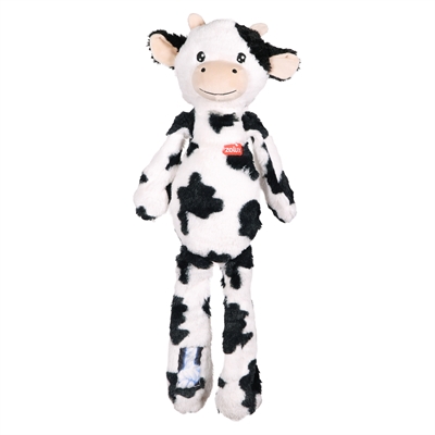 Zolux Furry Farm vache Isache peluche avec corde blanc / noir