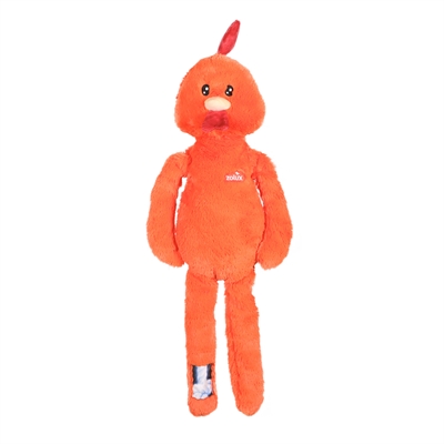 Zolux Furry Farm coq Brock peluche avec corde orange
