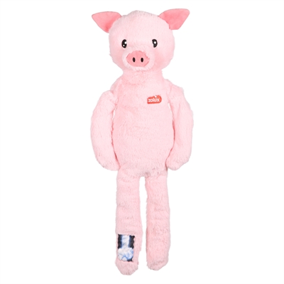 Zolux Furry Farm cochon Jason peluche avec corde rose
