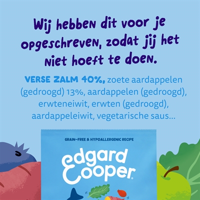 EDGARD & COOPER ADULT VERSE NOORSE ZALM GRAANVRIJ