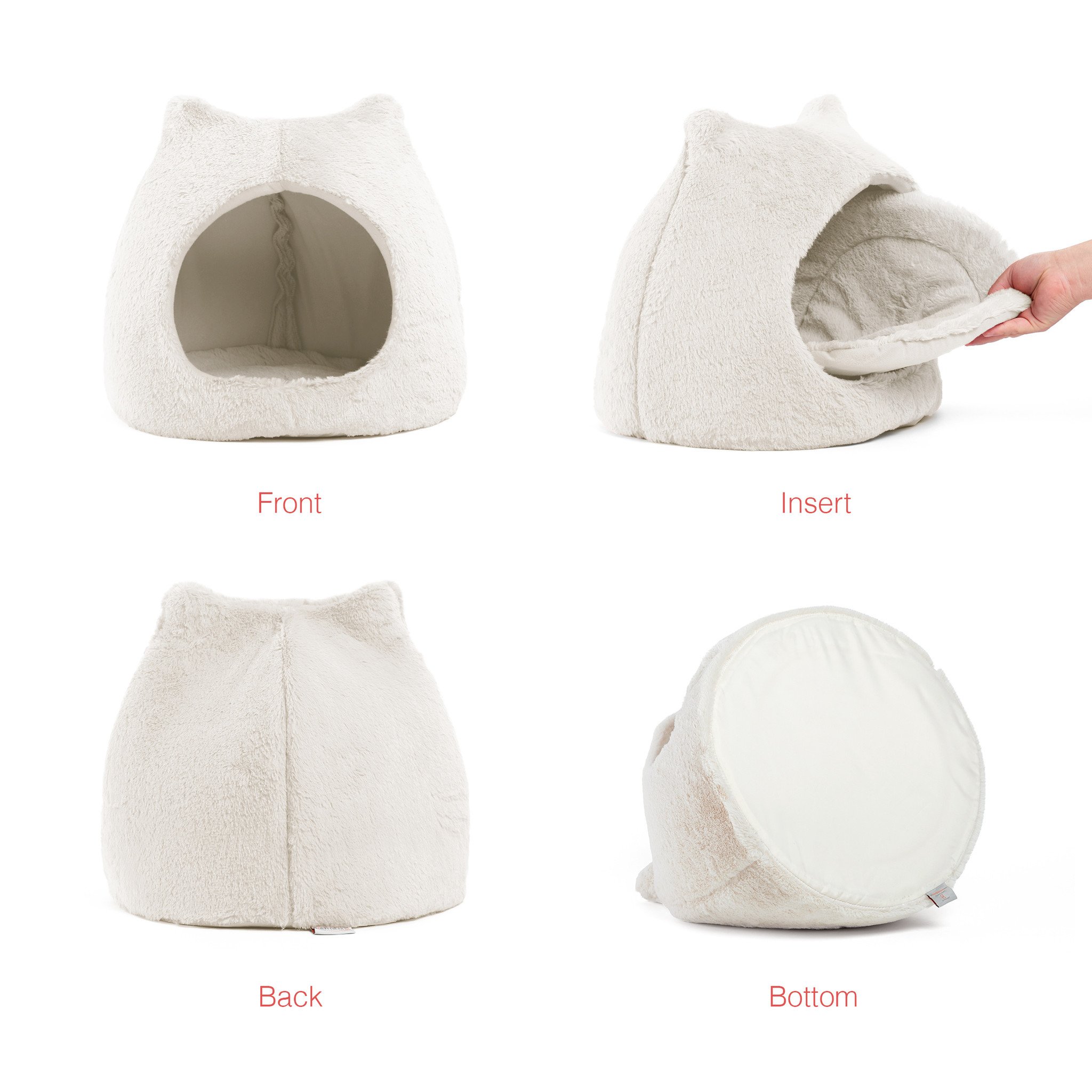 Petstages katteniglo Meow Hut 40×40 cm – Ivory
