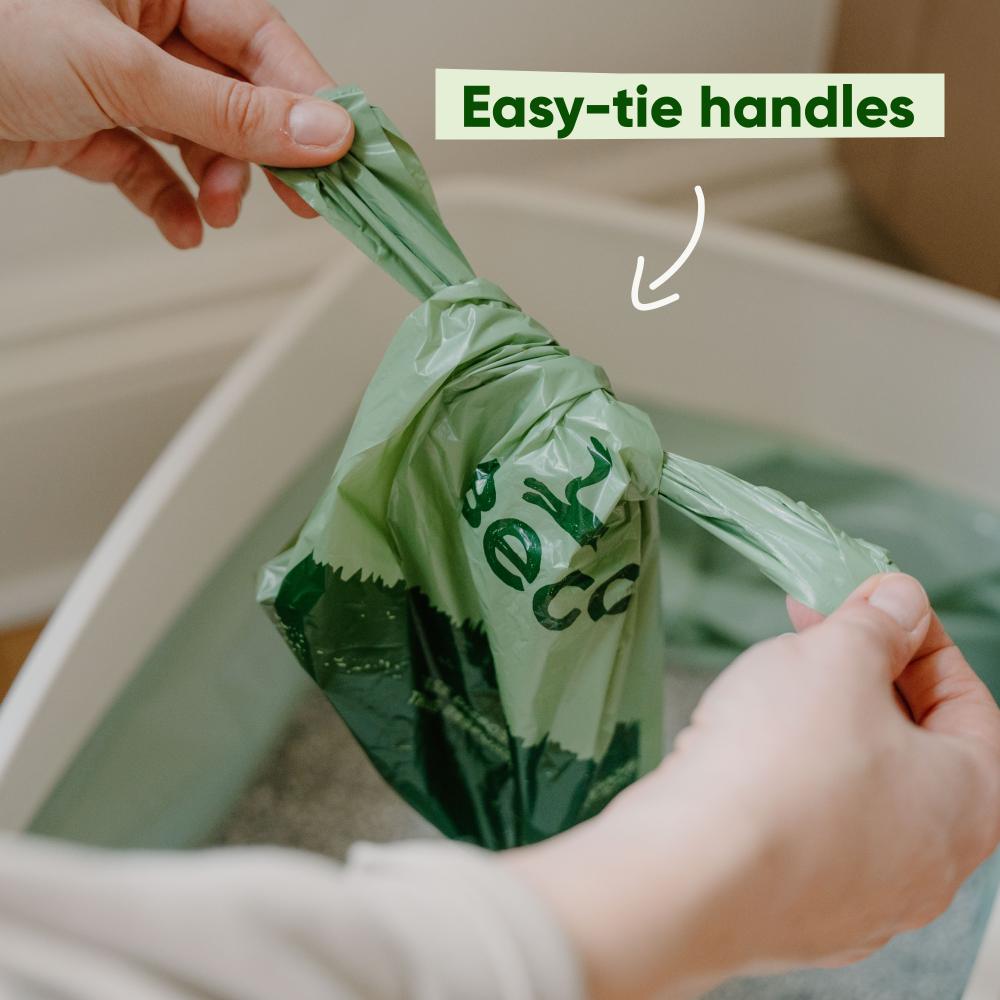 Cat Poop Bags - Scented with Handles (140)