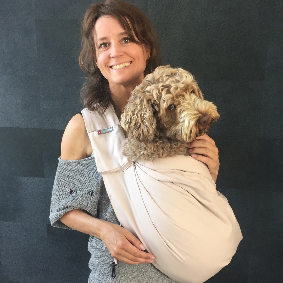 4Lazylegs hondentas 4LazyLegs Canvas XS – Oud Roze