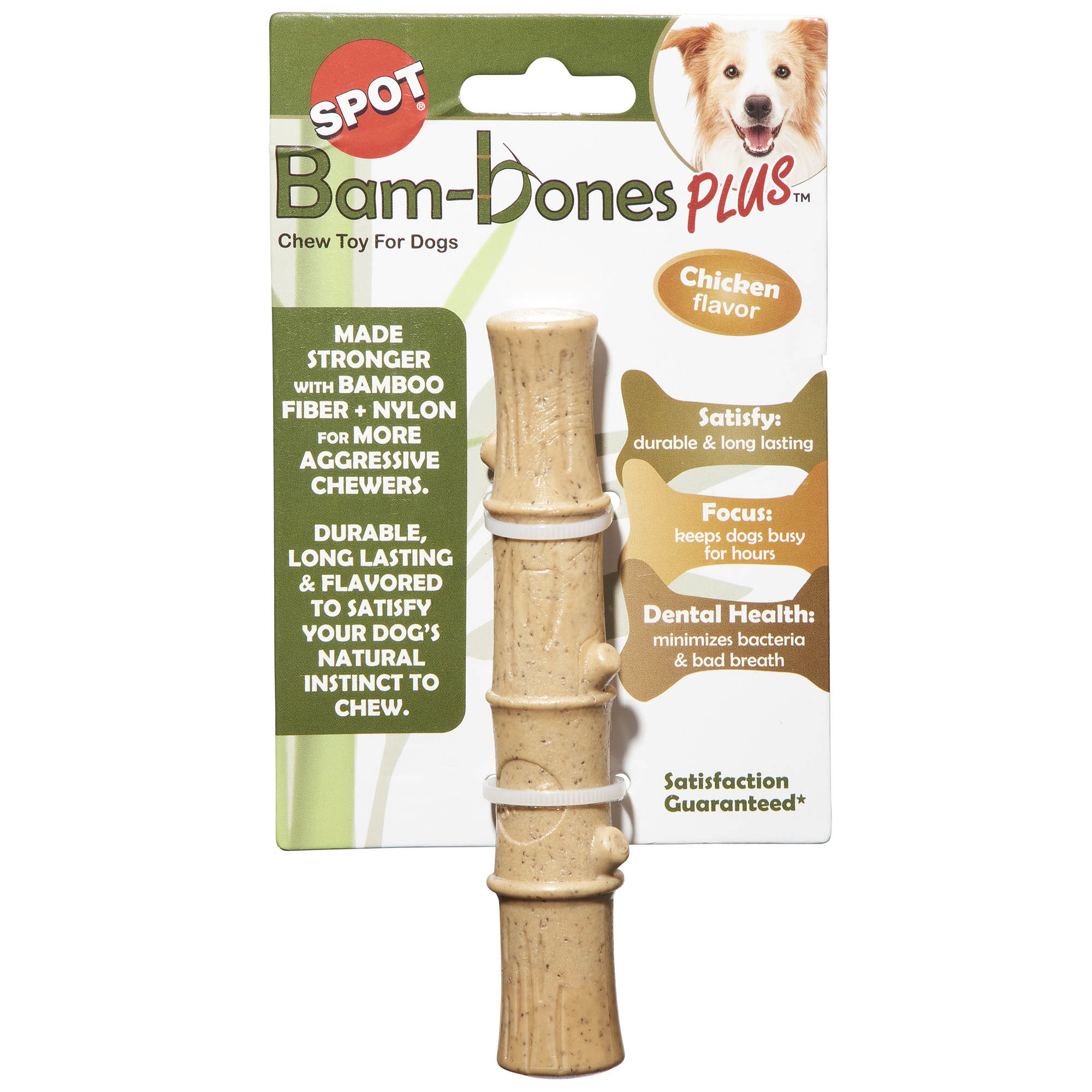 Spot Kauwspeelgoed Bam-Bones Plus Bamboo Stick Large 24 cm – Bruin