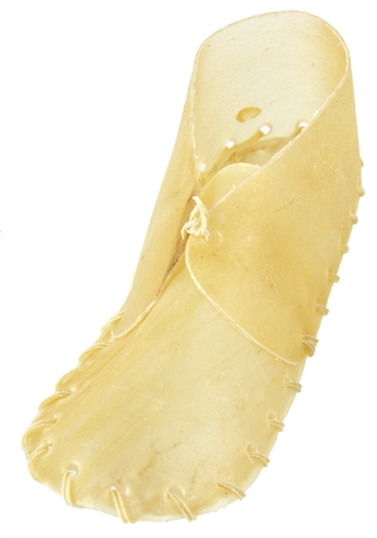 PETSNACK Kauwschoen 5 (12,5 cm) 100% buffelhuid, ondersteunt tandverzorging en voorkomt verveling - Naturel -