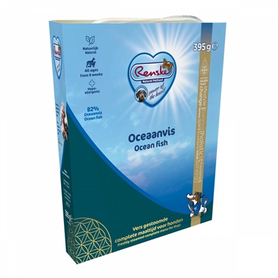 RENSKE Vers Vis Compleet Hondenvoer Zalmolie & Glucosamine - Naturel - 10x395g