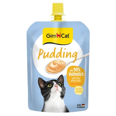 GIMCAT Pudding Pouch voor katten Classic Lactose-gereduceerd, Rijk aan calcium - Naturel - 150 g