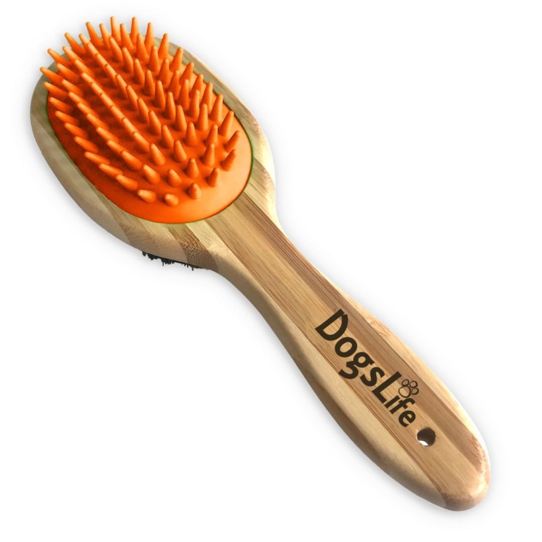 DogsLife Hondenborstel DogsLife Bamboo Dog Brush – Dubbelzijdig