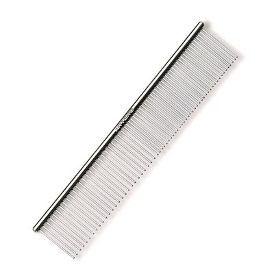 ARTERO Metalen Kam Rondgreep Fijn/Grof - Voor middelgrote tot grote hond - Zilver - 19 cm