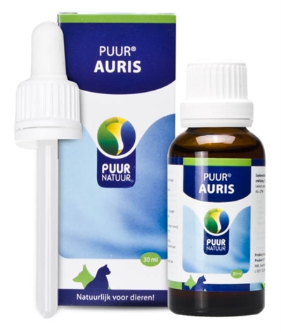 PUUR NATUUR Oordruppels AURIS - Reinigt & verzorgt oren met Chamomilla, Echinacea & Ledum -