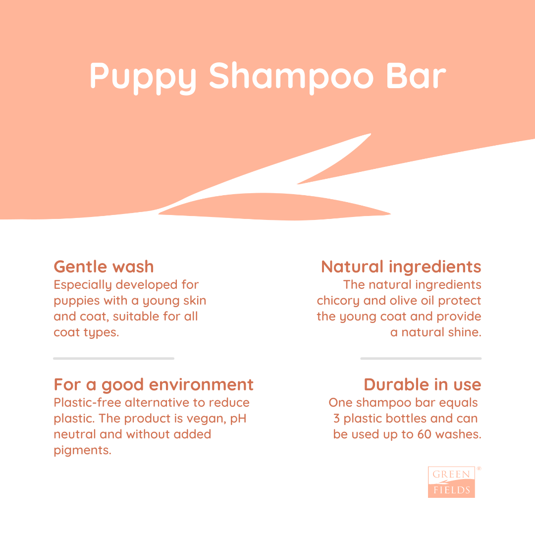 Greenfields Puppy Shampoo Bar - Milde Shampoo voor Puppies