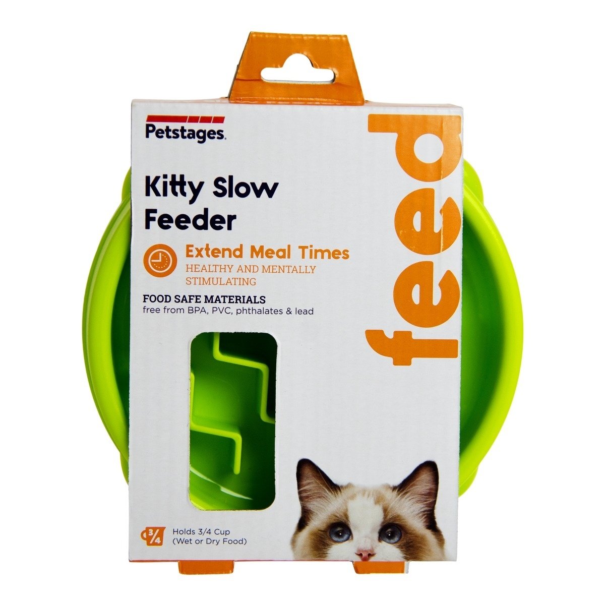Petstages Kitty Slow Feeder anti-schrok voerbak voor katten – Default