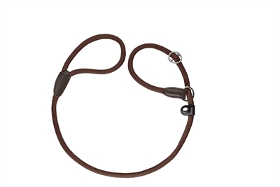 HUNTER Retrieverlijn Freestyle Met Stop - Metalen veiligheidsstop, duurzaam & leer - Bruin - 170x1 cm
