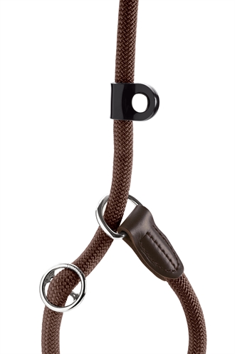 HUNTER Retrieverlijn Freestyle Met Stop - Metalen veiligheidsstop, duurzaam & leer - Bruin - 170x1 cm
