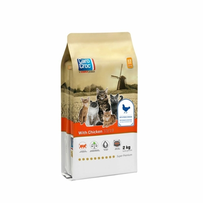 CAROCROC Kattenvoer Droog CAROCROC KAT KIP Hoog kipgehalte, licht verteerbaar, compleet - 2 kg