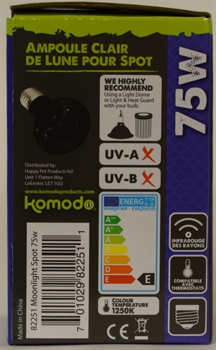 KOMODO Nachtgloed Lamp ES IRA-warmte & zachte maanlichtgloed voor ongestoord kijken - Maanlicht - E27 fitting