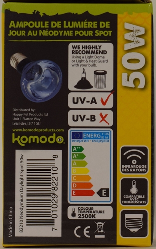 KOMODO NEODYMIUM DAGLICHT LAMP ES