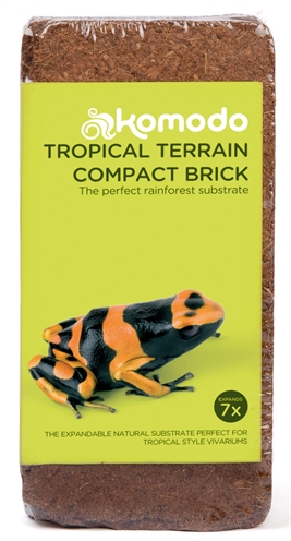 KOMODO Substraat Trop Terrain Compact Blok Standaard 7x uitzetbaar voor regenwoudlandschap - Naturel - Standaard