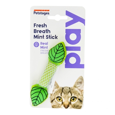 PETSTAGES Kauwstick FRESH BREATH MINT STICK - Mintvulling voor frisse adem, duurzaam, helpt tandplak te verwijderen - Groen - One-size