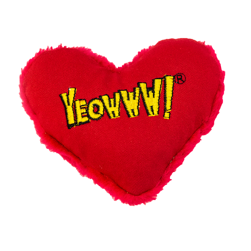 Yeowww! Hearrrt Attack Catnip-Herz 10 cm Katzenspielzeug