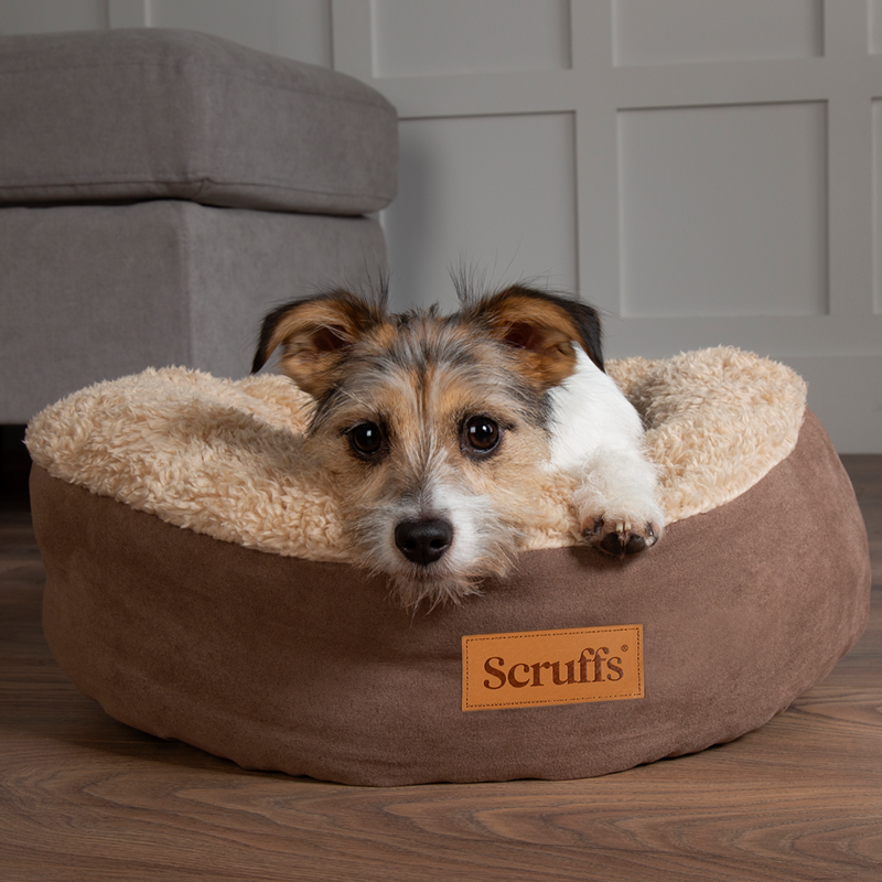 Scruffs Cosy Kattenmand Caramel Brown 50×50 cm – Rond