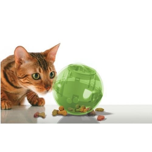 PetSafe SlimCat Voerbal voor Katten Groen – Kattenvoer Speelgoed