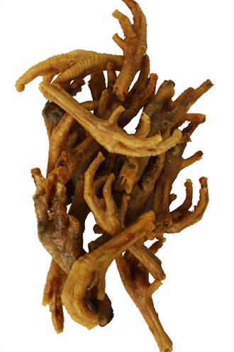 PETSNACK Kauwsnack Kippenpoten Gerookt - Gedroogd & hoog eiwit, ca.70 stuks - Bruin - 1 kg