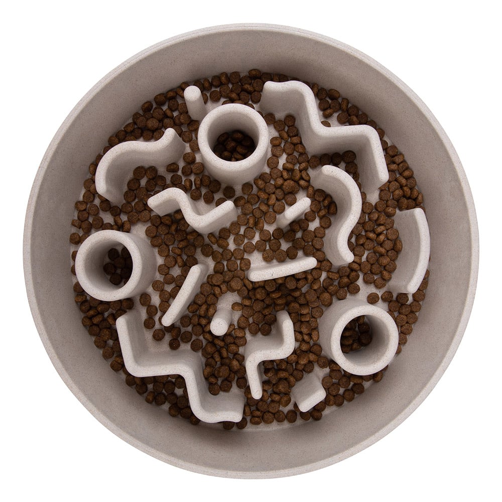 District 70 Honden Slow Feeder BAMBOO Ø21 cm – Merengue