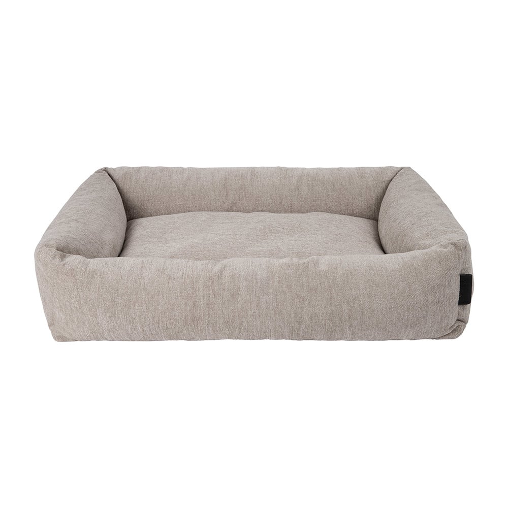 District 70 Hundekorb HUSH Dunkelgrau & Creme 80×60 cm - Medium