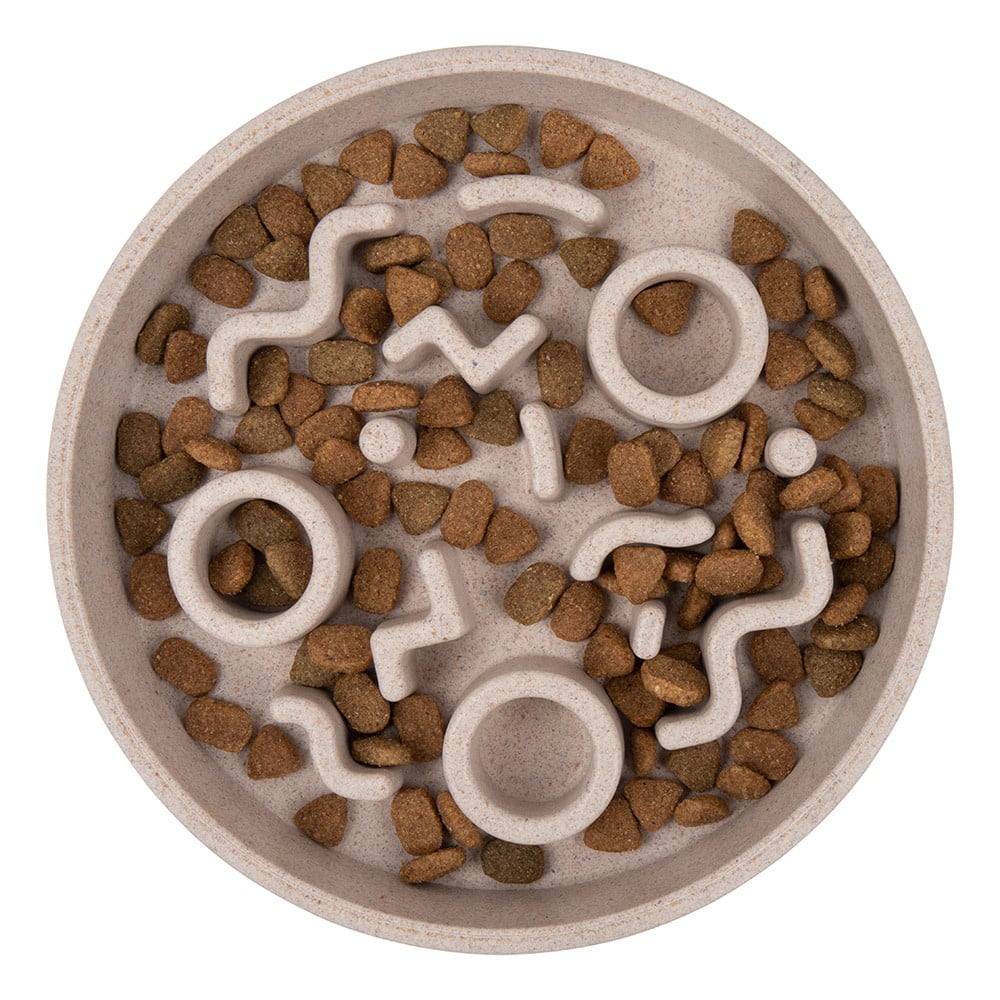 District 70 Slow Feeder BAMBOO Katten Merengue Ø13,5 cm – Grijs