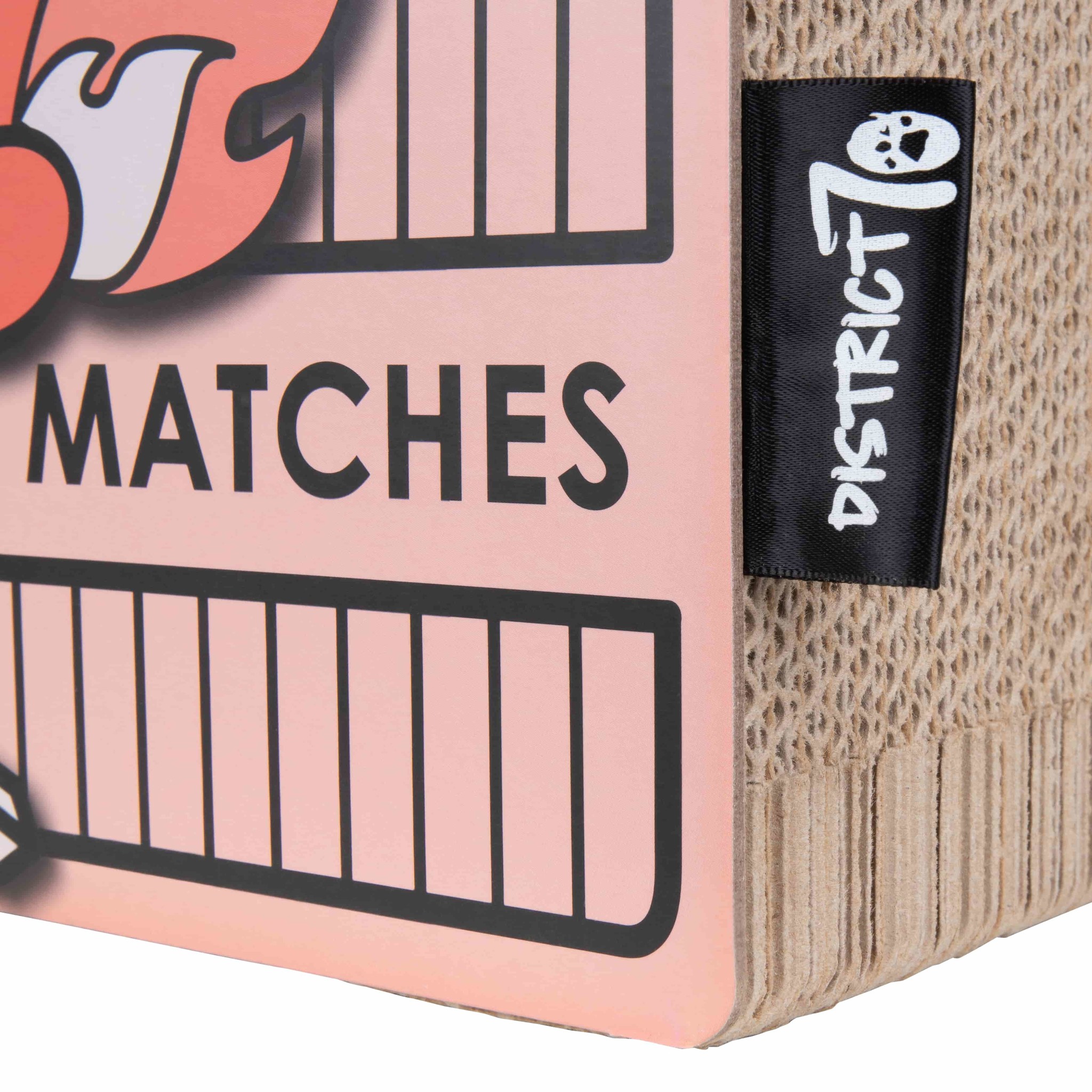 District 70 Krabmeubel WHISKER 55×29 cm – Wit, Zwart, Roze