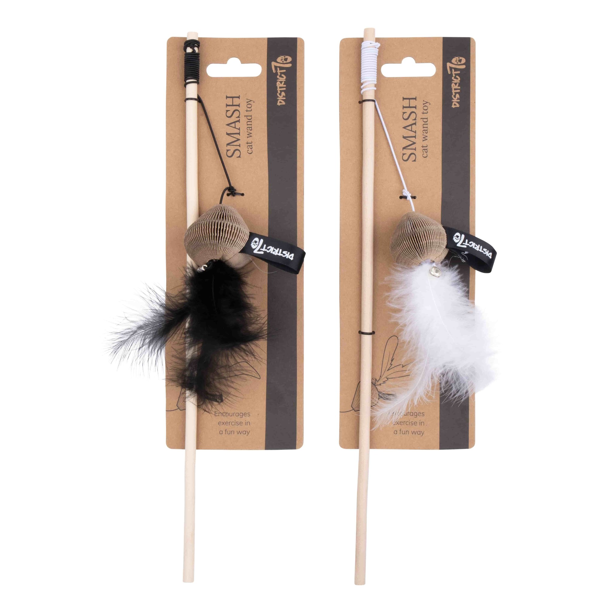 District 70 Kattenhengel SMASH Kartonnen 40×55 cm – Wit