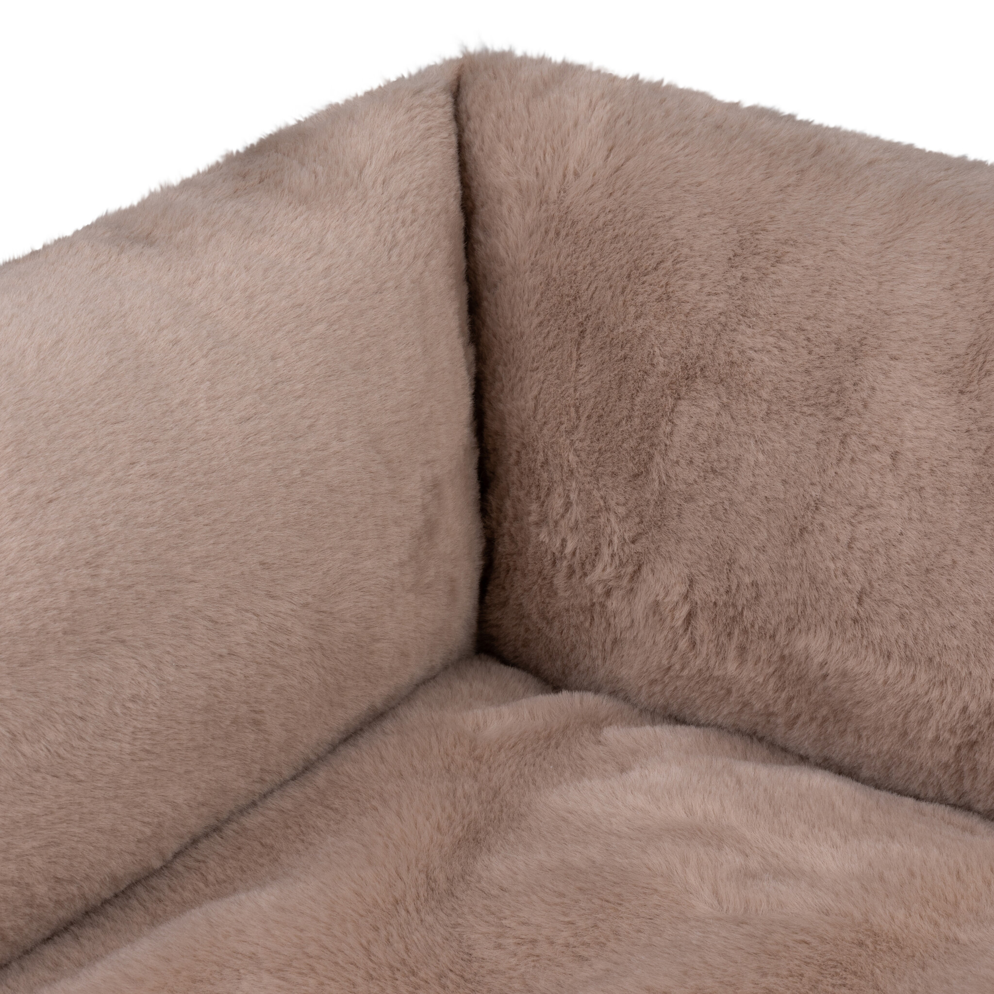 District 70 Hundebett NUZZLE Schlafsofa Taupe 85×75 cm - Dunkelgrau