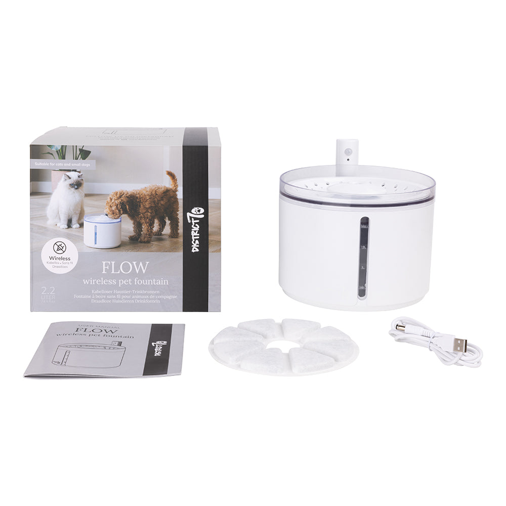FLOW 2.2 L kabellose Trinkbrunnen - Schwarz