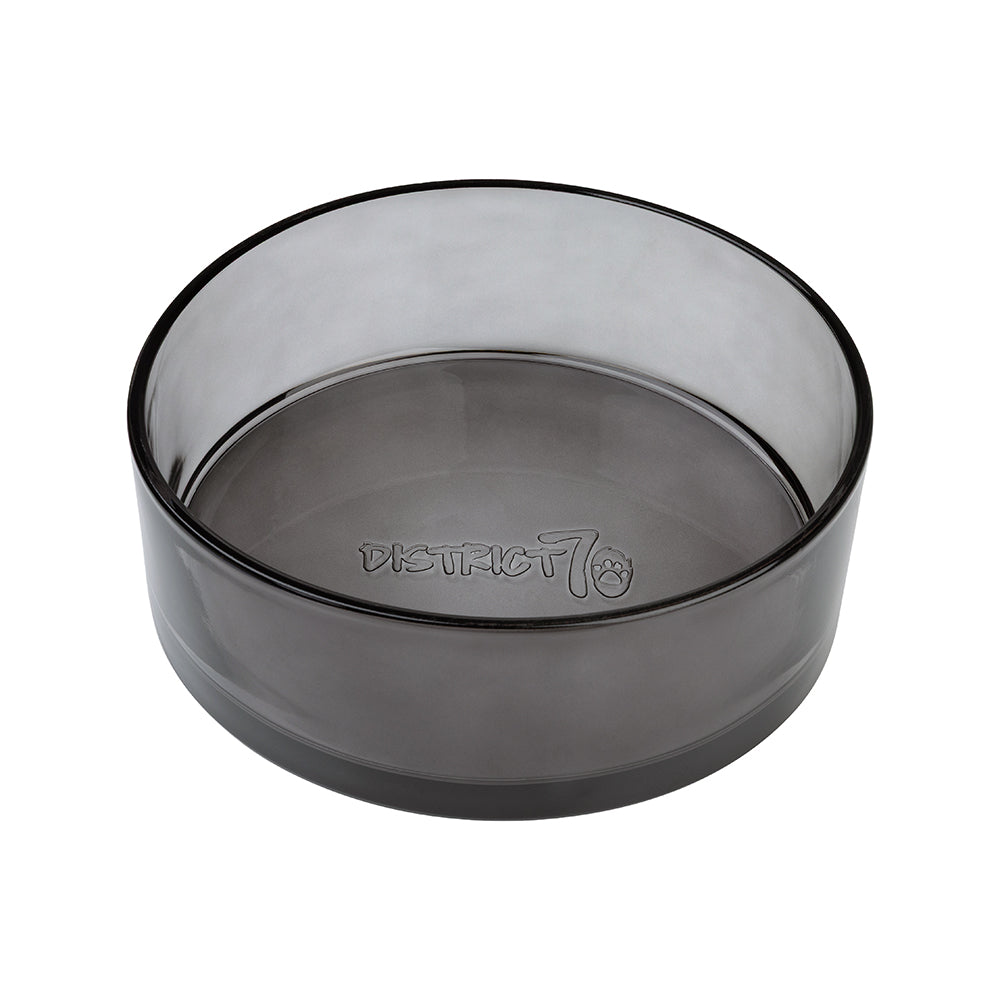 DAWN - Glas-Futternapf für Hunde - Schwarz / Small Ø 14 cm