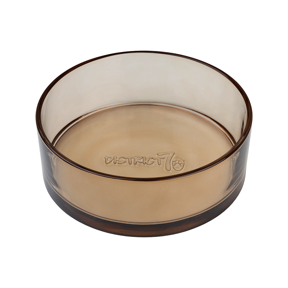 DAWN - Glas-Futternapf für Hunde - Schwarz / Small Ø 14 cm