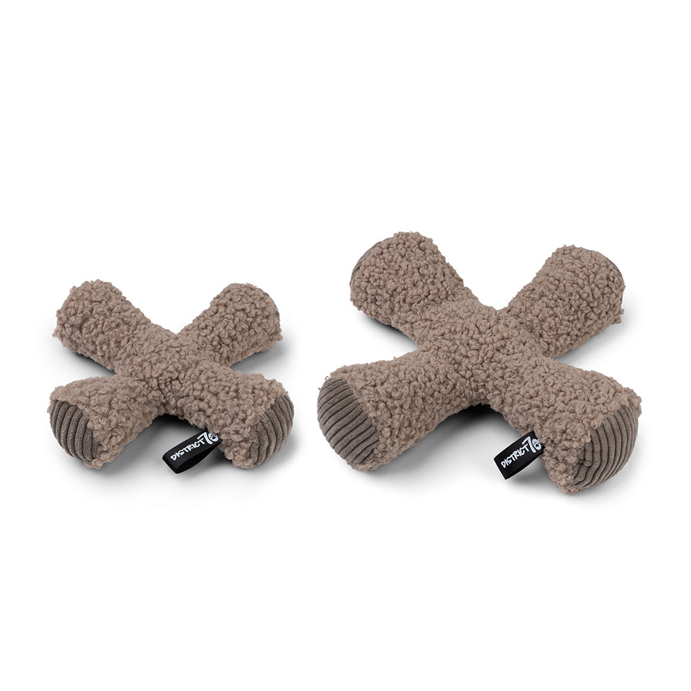 District 70 ZIGGY pluche hondenspeelgoed polyester piepend Ø20 cm