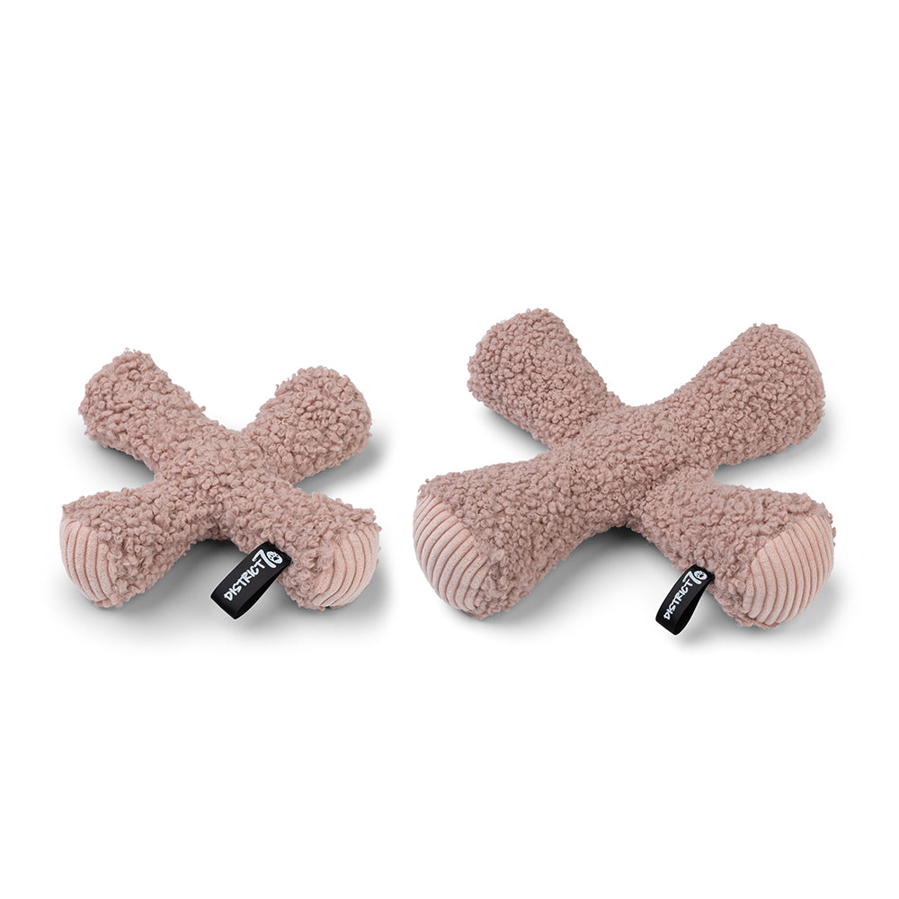 District 70 ZIGGY pluche hondenspeelgoed polyester teddy piepend Ø30 cm