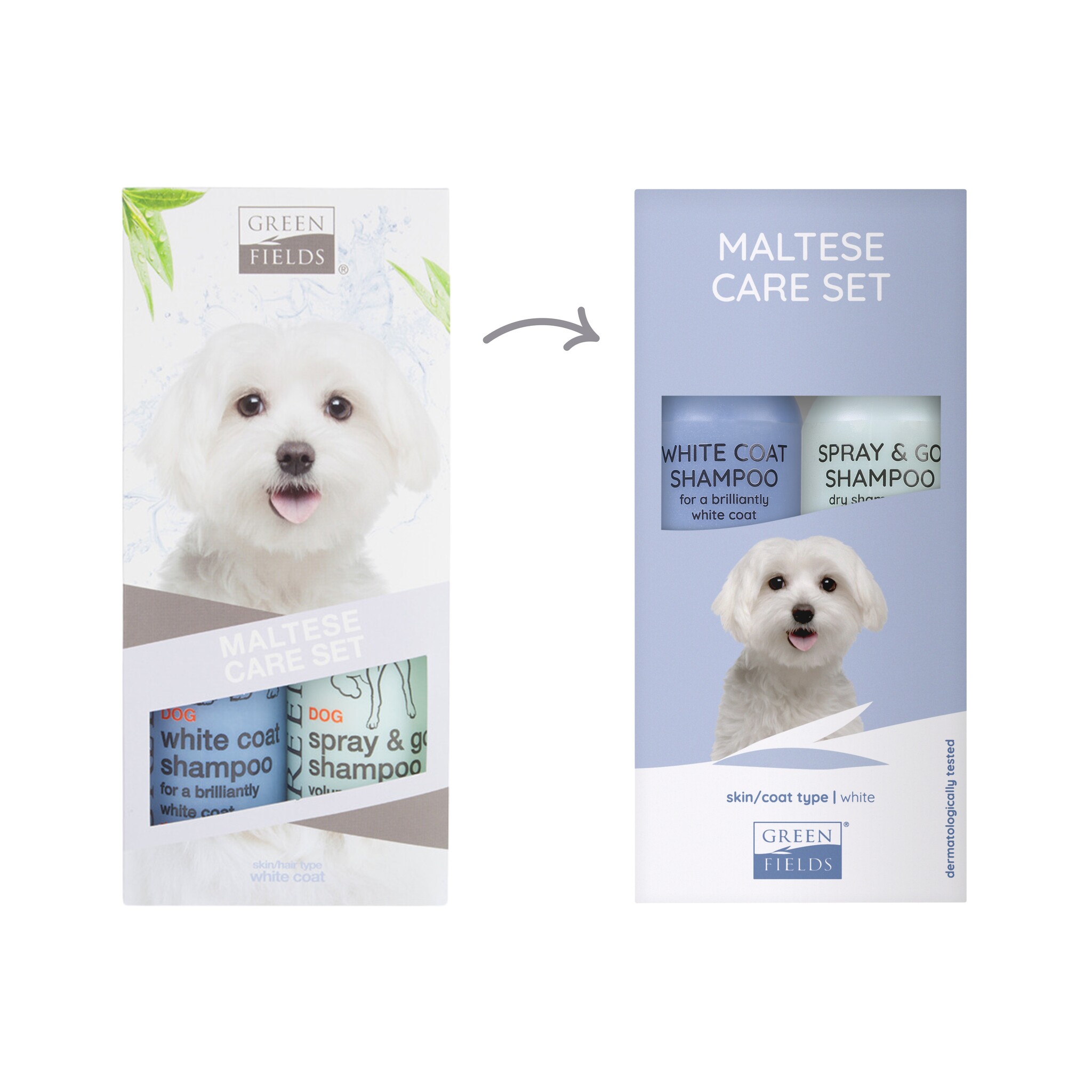 Greenfields Malteser Care Set Shampoo 2x250ml – Luxe Witte Vacht
