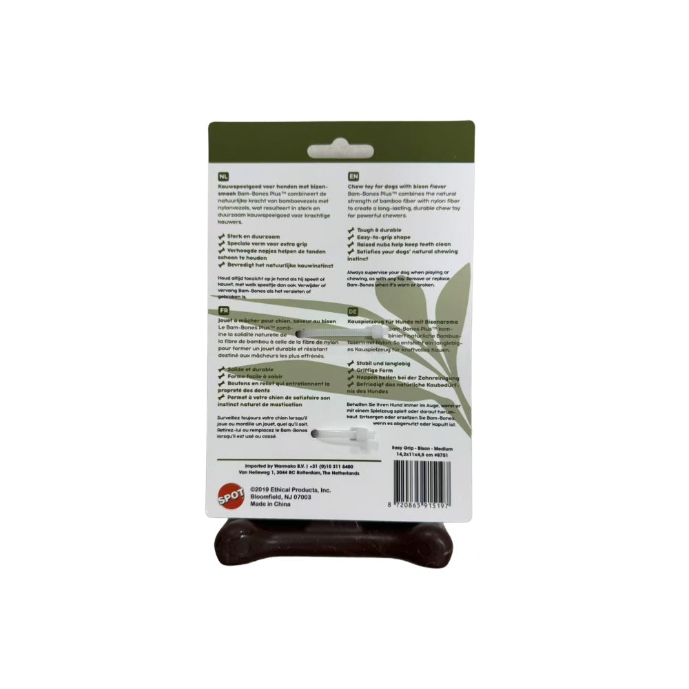 Spot Bam-Bones Plus Easy Grip kauwspeelgoed bamboe M