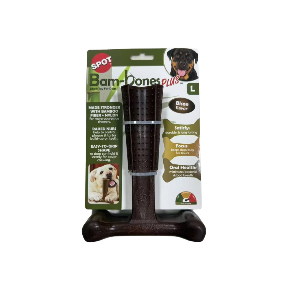 Spot Bam-Bones Plus Easy Grip kauwspeelgoed bamboe M