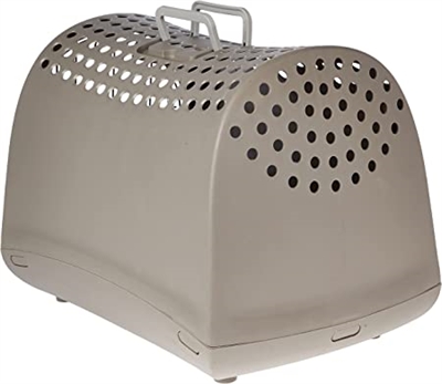 IMAC Reismand Linus Stevig kunststof, veel ventilatie, verwijderbare traliedeur - Taupe - 50x32x34,5 cm