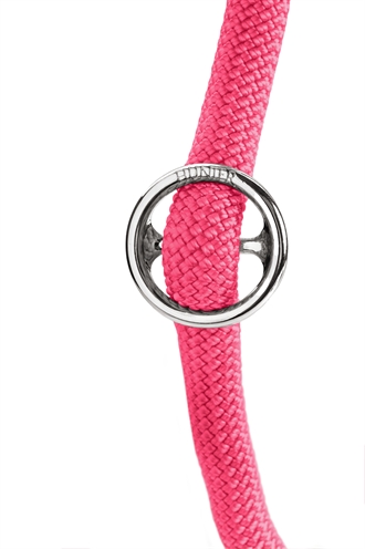 HUNTER Retrieverlijn Met Stop Freestyle - Duurzaam met veiligheidsstop en leren afwerking - Neonroze - 170x1 cm